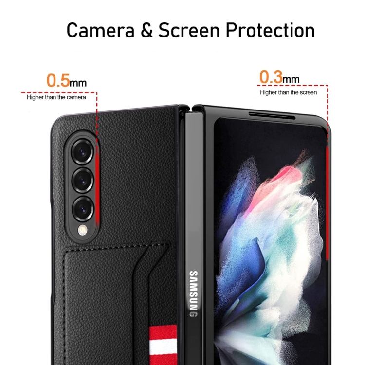 For Samsung Galaxy Z Fold4 Litchi Texture Soft Micorofiber Folding Phone Case(Green) For Samsung Galaxy Z Fold4 Litchi Texture Soft Micorofiber Folding Phone Case(Green)