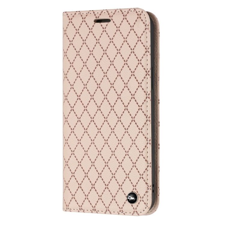For Samsung Galaxy S21 Ultra 5G S11 RFID Diamond Lattice Flip Leather Phone Case(Light Pink) For Samsung Galaxy S21 Ultra 5G S11 RFID Diamond Lattice Flip Leather Phone Case(Light Pink)