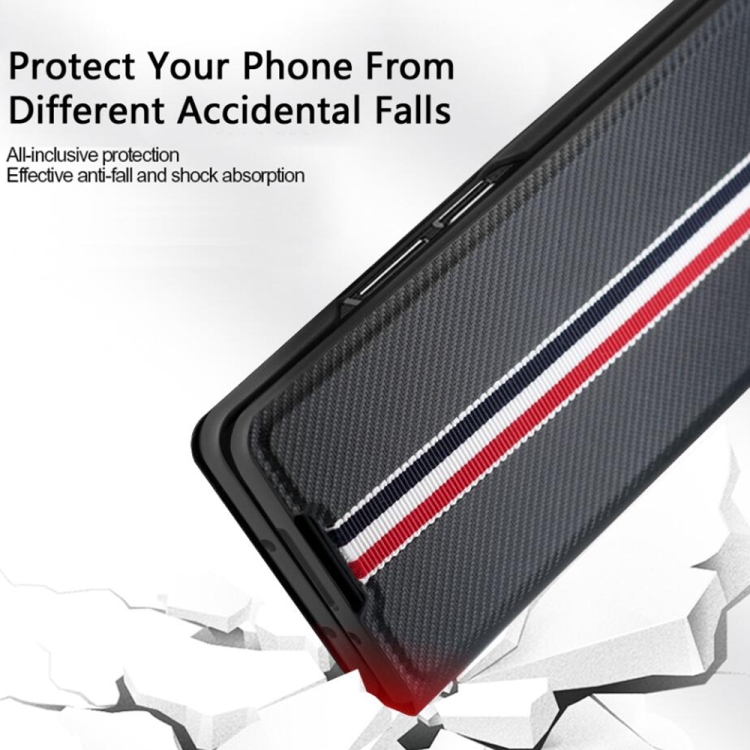 For Samsung Galaxy Z Fold4 Cross Texture Ultra-thin Folding Phone Case(Red) For Samsung Galaxy Z Fold4 Cross Texture Ultra-thin Folding Phone Case(Red)