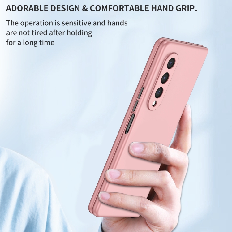 For Samsung Galaxy Z Fold4 Armor Foldable Phone Case(Pink) For Samsung Galaxy Z Fold4 Armor Foldable Phone Case(Pink)
