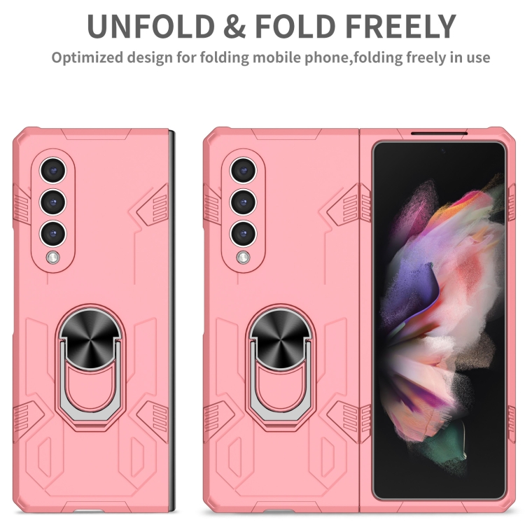 For Samsung Galaxy Z Fold4 Matte UV Shockproof Phone Case(Pink)