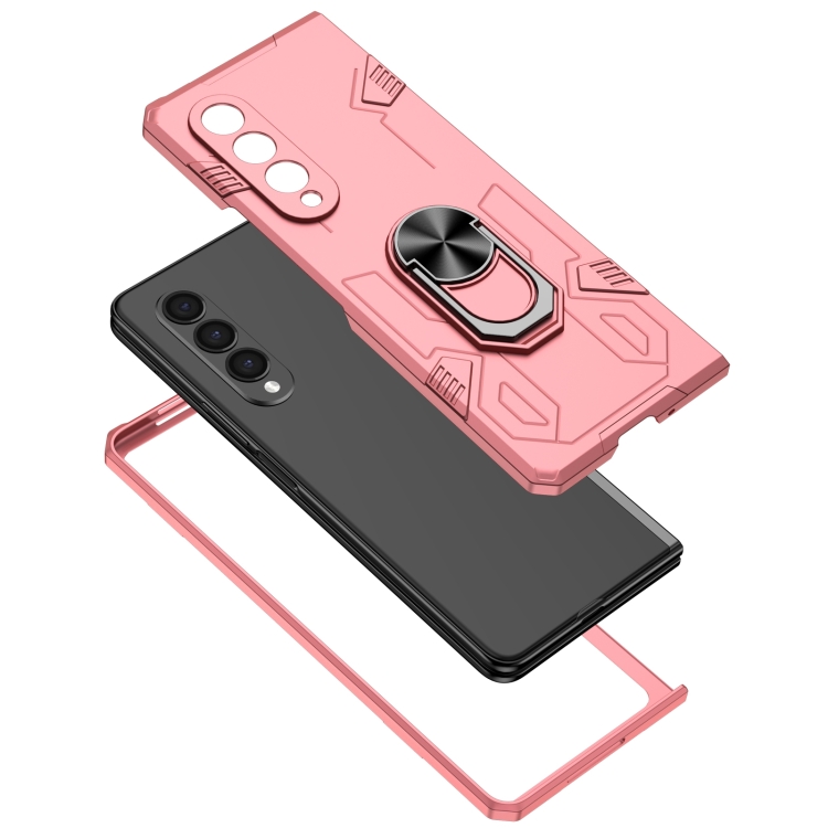 For Samsung Galaxy Z Fold4 Matte UV Shockproof Phone Case(Pink)