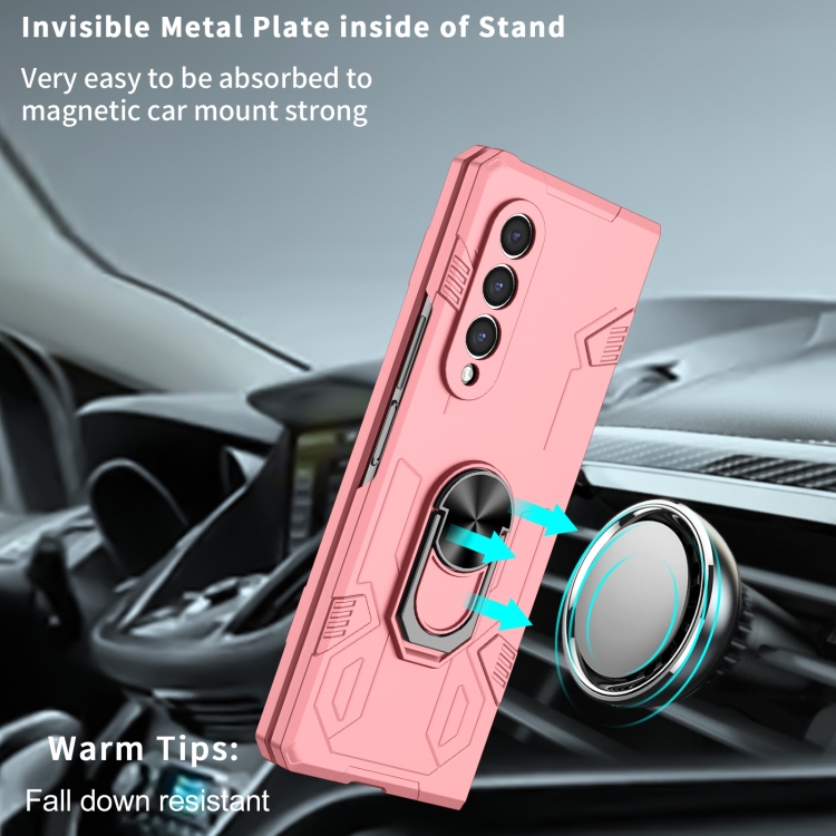 For Samsung Galaxy Z Fold4 Matte UV Shockproof Phone Case(Pink)