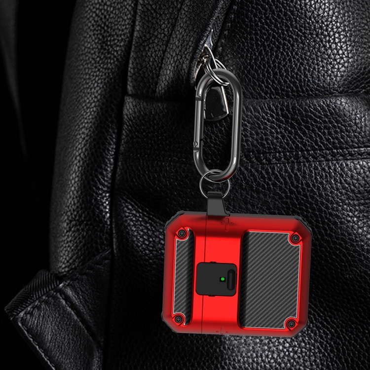 Automatic Bomb TPU + PC Earphone Protective Case with Switch For AirPods 2 / 1(Black Red) Automatic Bomb TPU + PC Earphone Protective Case with Switch For AirPods 2 / 1(Black Red)