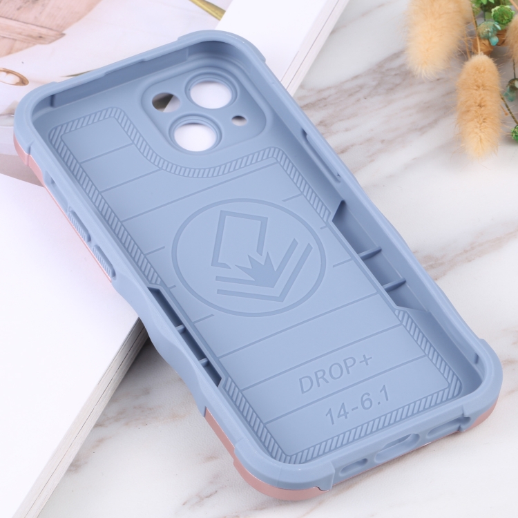 For iPhone 14 Plus Non-slip Shockproof Armor Phone Case (Rose Gold) For iPhone 14 Plus Non-slip Shockproof Armor Phone Case (Rose Gold)