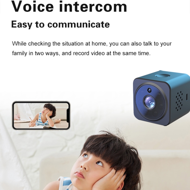 AS02 Seguridad en el hogar Visión nocturna infrarroja Intercomunicador de voz inalámbrico Cámara pequeña - 4