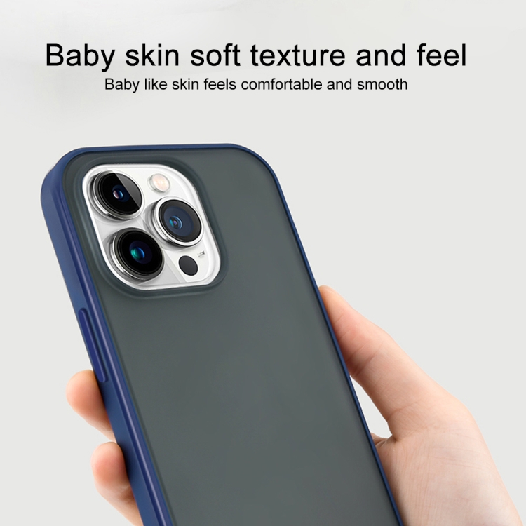 For iPhone 14 Pro Translucent Skin Feel Frosted Phone Case(Red+Black) For iPhone 14 Pro Translucent Skin Feel Frosted Phone Case(Red+Black)
