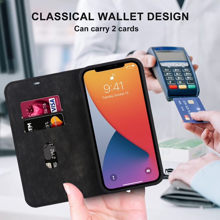 For iPhone 12 Wireless Charging Magsafe Leather Phone Case(Black) For iPhone 12 Wireless Charging Magsafe Leather Phone Case(Black)