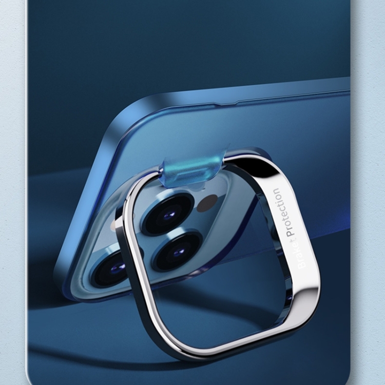 For iPhone 14 Metal Lens Cover Holder Phone Case (White) For iPhone 14 Metal Lens Cover Holder Phone Case (White)