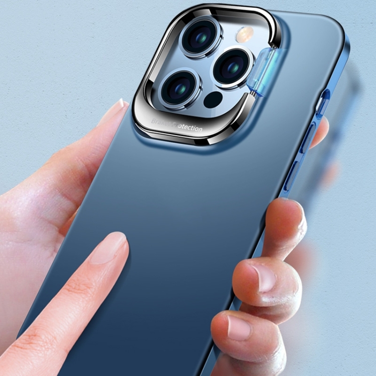 For iPhone 14 Metal Lens Cover Holder Phone Case (White) For iPhone 14 Metal Lens Cover Holder Phone Case (White)