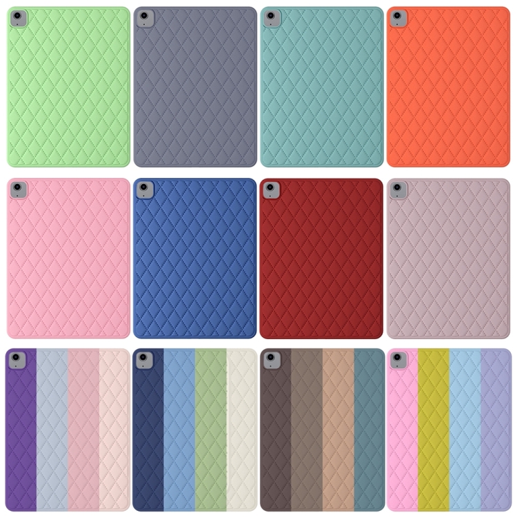 Diamond Lattice Silicone Tablet Case For iPad Air 2022 / Air 2020 10.9 / Pro 11 2021 / 2020 / 2018(Pale Pinkish Grey) Diamond Lattice Silicone Tablet Case For iPad Air 2022 / Air 2020 10.9 / Pro 11 2021 / 2020 / 2018(Pale Pinkish Grey)