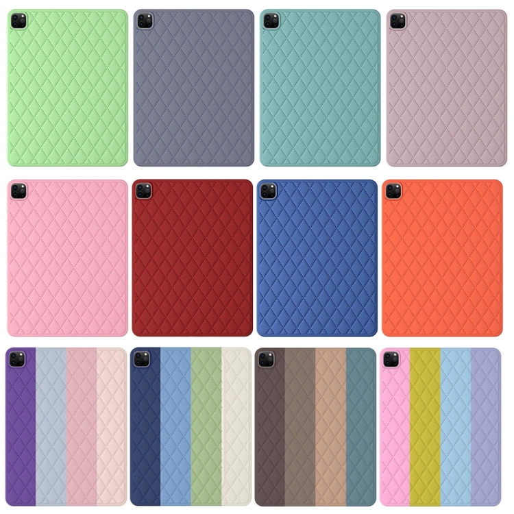 For iPad Pro 12.9 2022 / 2021 / 2020 / 2018 Diamond Lattice Silicone Tablet Case(Black) For iPad Pro 12.9 2022 / 2021 / 2020 / 2018 Diamond Lattice Silicone Tablet Case(Black)