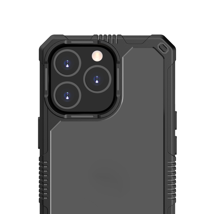 For iPhone 14 Plus Transparent Shockproof PC + TPU Phone Case (Black) For iPhone 14 Plus Transparent Shockproof PC + TPU Phone Case (Black)