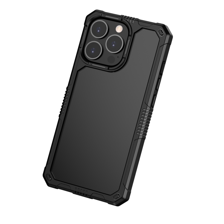 For iPhone 14 Pro Transparent Shockproof PC + TPU Phone Case(Black) For iPhone 14 Pro Transparent Shockproof PC + TPU Phone Case(Black)