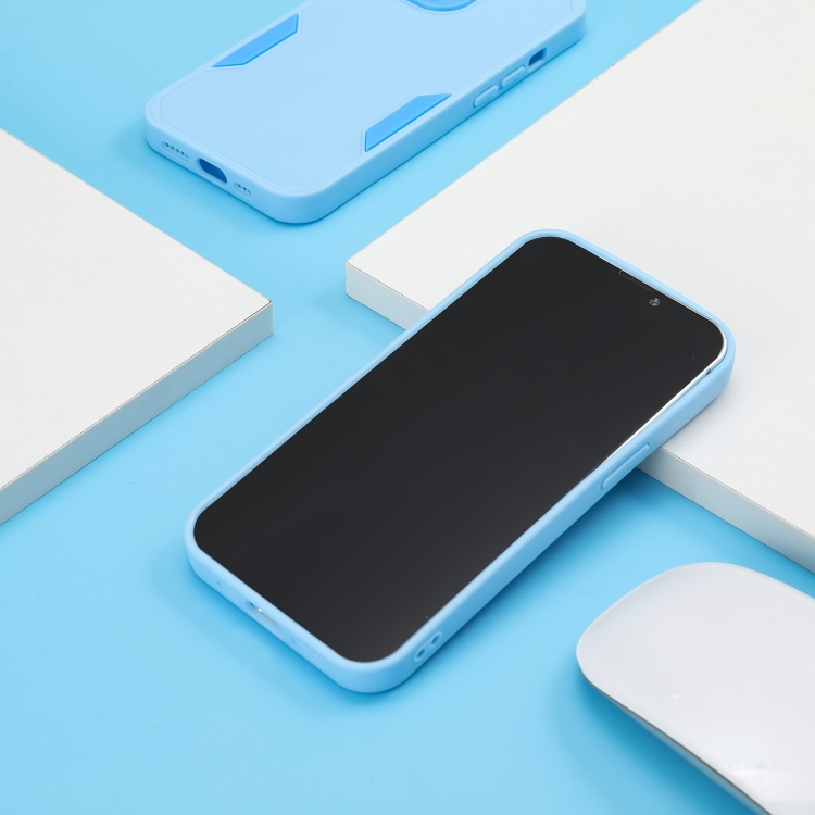 For iPhone 14 Precise Hole TPU Phone Case (Blue) For iPhone 14 Precise Hole TPU Phone Case (Blue)