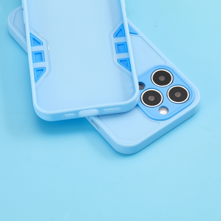 For iPhone 14 Precise Hole TPU Phone Case (Blue) For iPhone 14 Precise Hole TPU Phone Case (Blue)