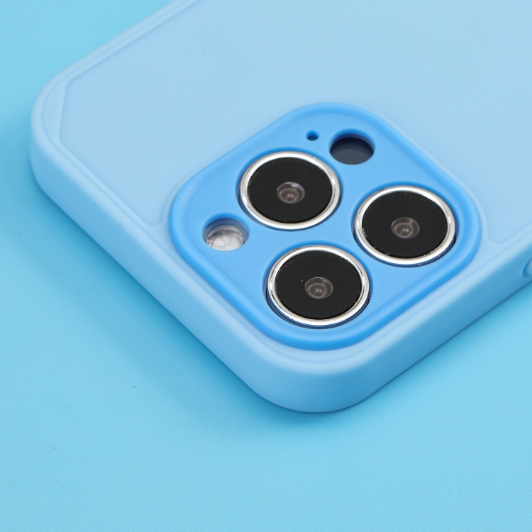 For iPhone 14 Precise Hole TPU Phone Case (Blue) For iPhone 14 Precise Hole TPU Phone Case (Blue)