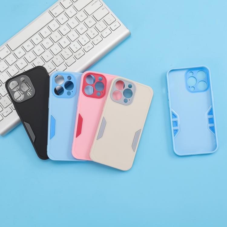 For iPhone 14 Precise Hole TPU Phone Case (Blue) For iPhone 14 Precise Hole TPU Phone Case (Blue)