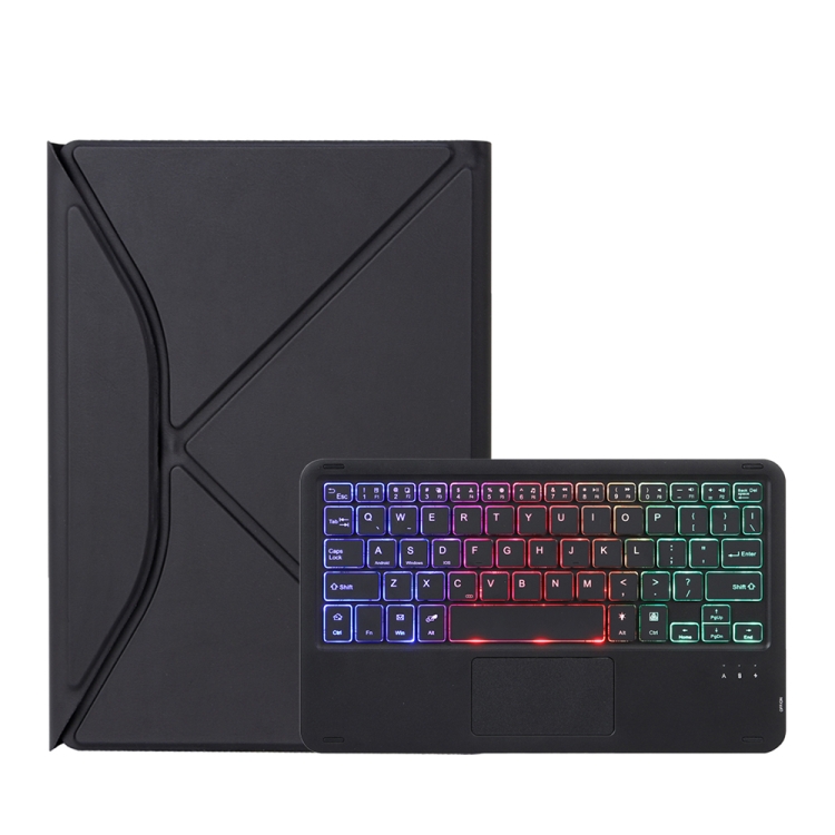Z098B-AS Pen Slot Touchpad Backlight Bluetooth Keyboard Leather Tablet Case For iPad Air 10.9 2022/2020(Black) Z098B-AS Pen Slot Touchpad Backlight Bluetooth Keyboard Leather Tablet Case For iPad Air 10.9 2022/2020(Black)