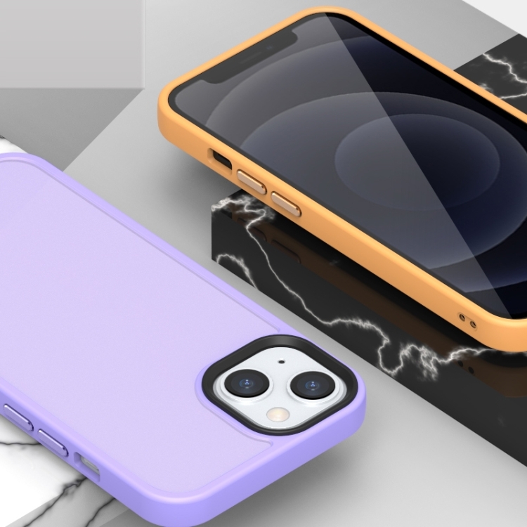 For iPhone 14 Pro Translucent Frosted Shockproof Phone Case(Light Purple) For iPhone 14 Pro Translucent Frosted Shockproof Phone Case(Light Purple)