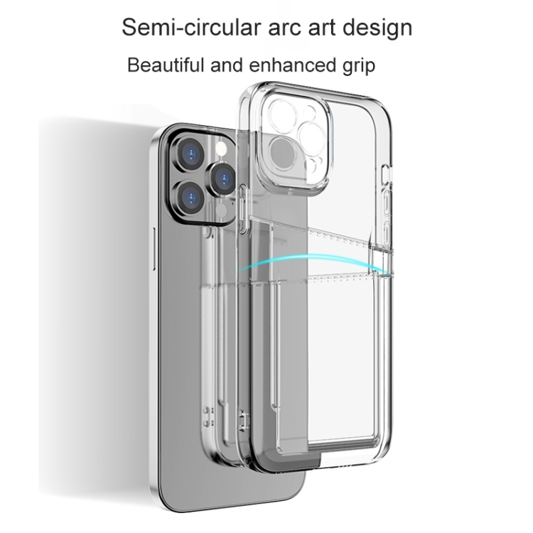 For iPhone 14 Plus Dual Card TPU Phone Case (Transparent) For iPhone 14 Plus Dual Card TPU Phone Case (Transparent)