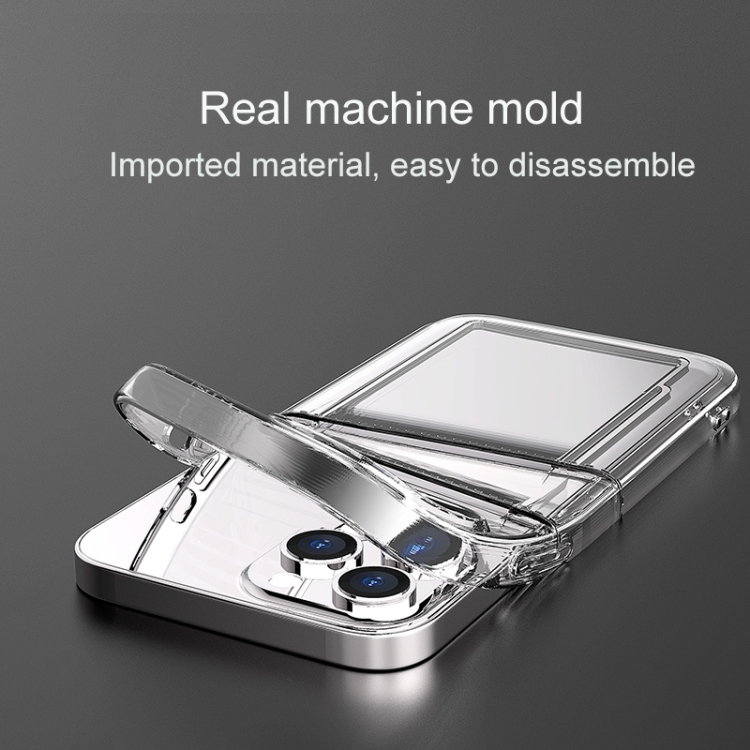 For iPhone 14 Plus Dual Card TPU Phone Case (Transparent) For iPhone 14 Plus Dual Card TPU Phone Case (Transparent)