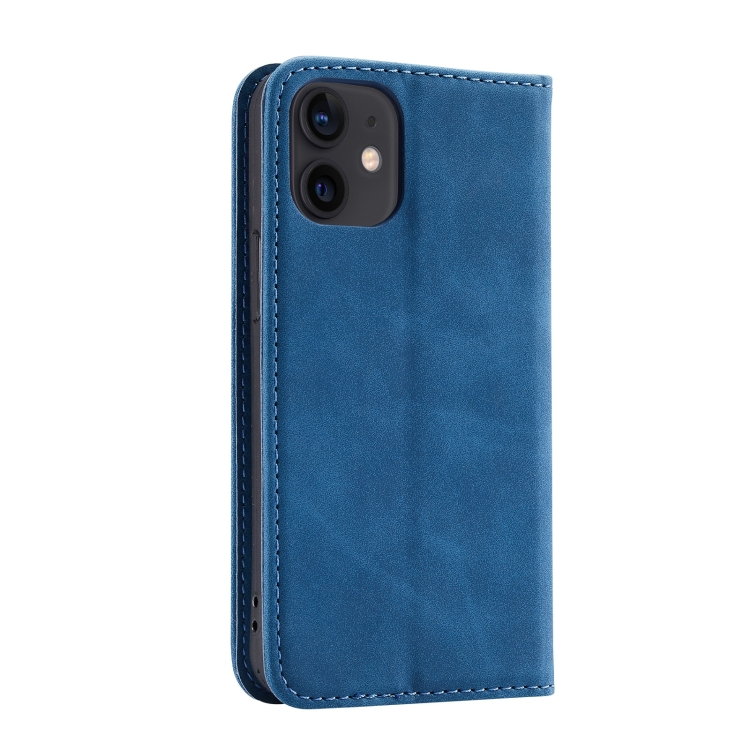 For iPhone 14 Splicing Skin Feel Magnetic Leather Phone Case (Blue) For iPhone 14 Splicing Skin Feel Magnetic Leather Phone Case (Blue)