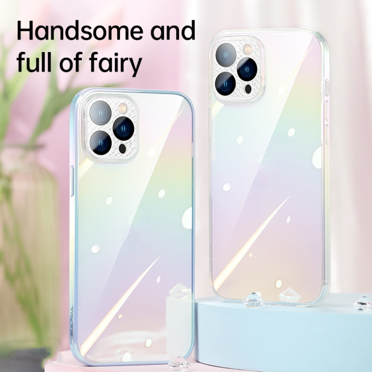 For iPhone 12 SULADA Color Glaze Series Gradient PC + TPU Phone Case(Pink) For iPhone 12 SULADA Color Glaze Series Gradient PC + TPU Phone Case(Pink)