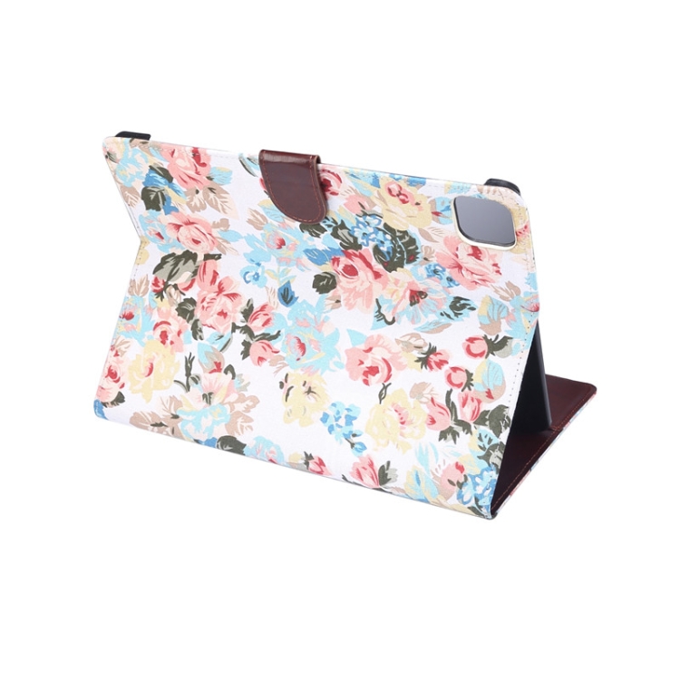 For iPad Pro 11 inch 2020 / 2021 PC + Left And Right Flowering Cloth Holster Wallet Card Holder With Dormancy(White Flower) For iPad Pro 11 inch 2020 / 2021 PC + Left And Right Flowering Cloth Holster Wallet Card Holder With Dormancy(White Flower)