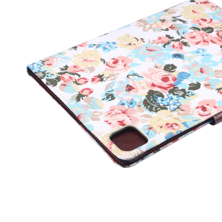 For iPad Pro 11 inch 2020 / 2021 PC + Left And Right Flowering Cloth Holster Wallet Card Holder With Dormancy(White Flower) For iPad Pro 11 inch 2020 / 2021 PC + Left And Right Flowering Cloth Holster Wallet Card Holder With Dormancy(White Flower)