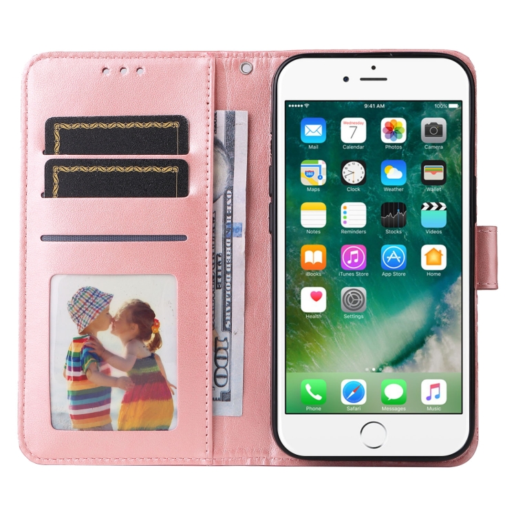 For iPhone SE 2022 / SE 2020 / 8 / 7 Embossed Sunflower Leather Phone Case(Pink) For iPhone SE 2022 / SE 2020 / 8 / 7 Embossed Sunflower Leather Phone Case(Pink)