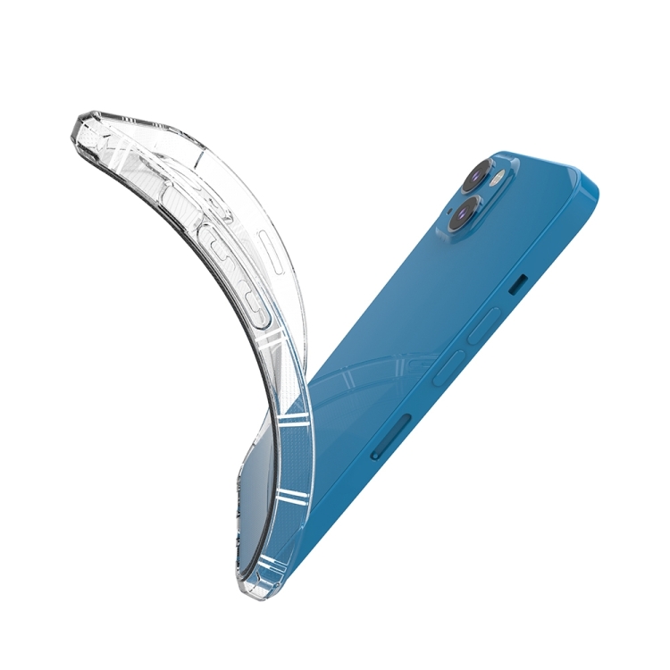 For iPhone 14 Straight Side Dual Bone Anti-fall TPU Case For iPhone 14 Straight Side Dual Bone Anti-fall TPU Case