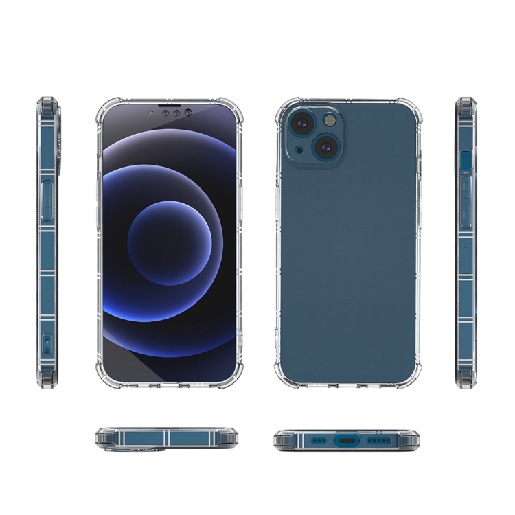For iPhone 14 Straight Side Dual Bone Anti-fall TPU Case For iPhone 14 Straight Side Dual Bone Anti-fall TPU Case