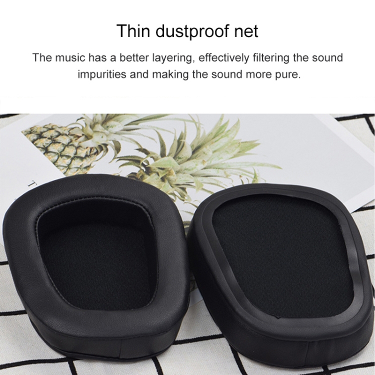 2 PCS For Logitech G633 G933 Protein Skin Earphone Cushion Cover Earmuffs Replacement Earpads(Brown) 2 PCS For Logitech G633 G933 Protein Skin Earphone Cushion Cover Earmuffs Replacement Earpads(Brown)