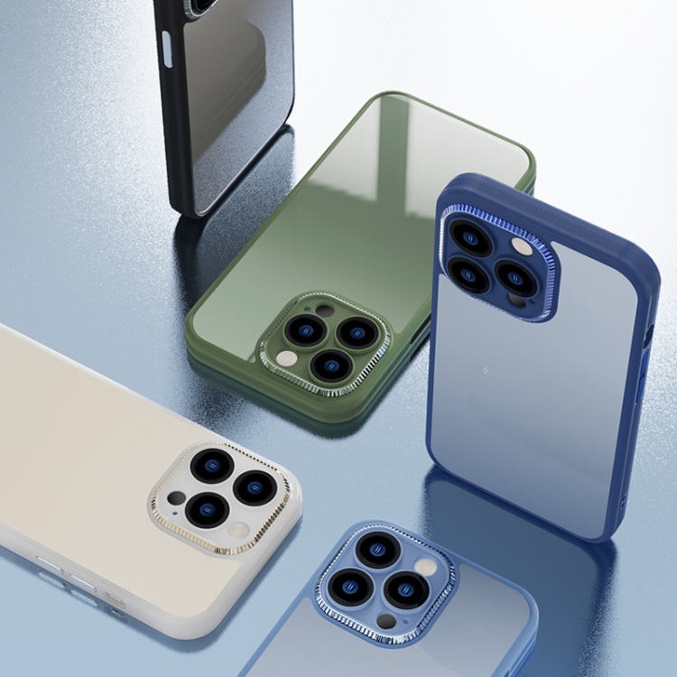 For iPhone 14 Shockproof Metal + Acrylic + TPU Phone Case (White) For iPhone 14 Shockproof Metal + Acrylic + TPU Phone Case (White)