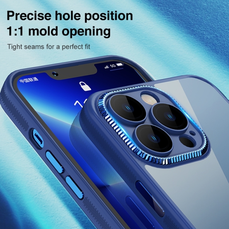 For iPhone 14 Shockproof Metal + Acrylic + TPU Phone Case (White) For iPhone 14 Shockproof Metal + Acrylic + TPU Phone Case (White)