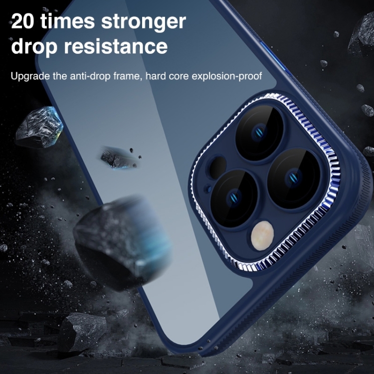 For iPhone 14 Shockproof Metal + Acrylic + TPU Phone Case (White) For iPhone 14 Shockproof Metal + Acrylic + TPU Phone Case (White)