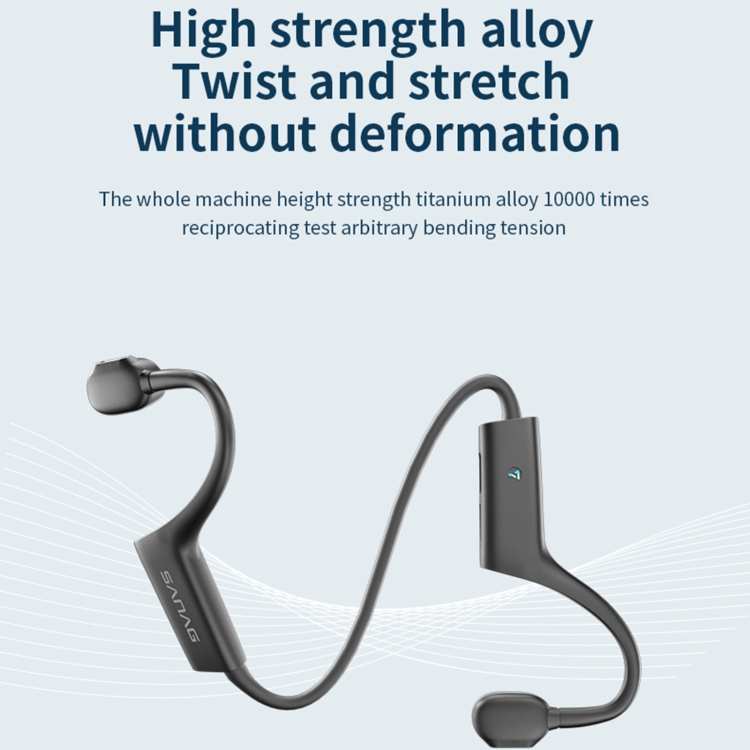 Sanag A7S Bone Conduction Portable Sports Bluetooth Headset(White Blue) Sanag A7S Bone Conduction Portable Sports Bluetooth Headset(White Blue)