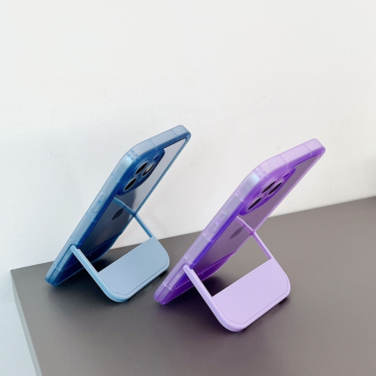 For iPhone 14 Pro TPU + PC Stool Holder Phone Case(White) For iPhone 14 Pro TPU + PC Stool Holder Phone Case(White)