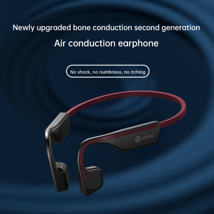 Sanag A11S Bone Conduction Second-generation Air Conduction Headphones(White Grey) Sanag A11S Bone Conduction Second-generation Air Conduction Headphones(White Grey)