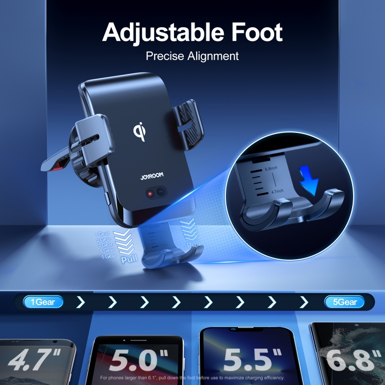 JOYROOM JR-ZS214 15W Infrared Induction Wireless Charging Air Outlet Car Holder(Black) JOYROOM JR-ZS214 15W Infrared Induction Wireless Charging Air Outlet Car Holder(Black)