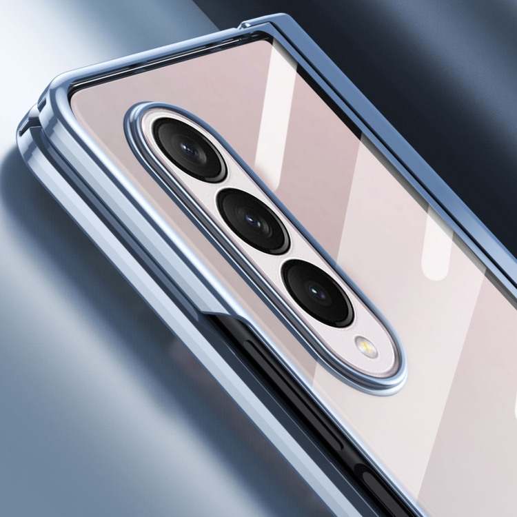 For Samsung Galaxy Z Fold4 Full Body Integrated Electroplating Hinge Phone Case(Rose Gold) For Samsung Galaxy Z Fold4 Full Body Integrated Electroplating Hinge Phone Case(Rose Gold)