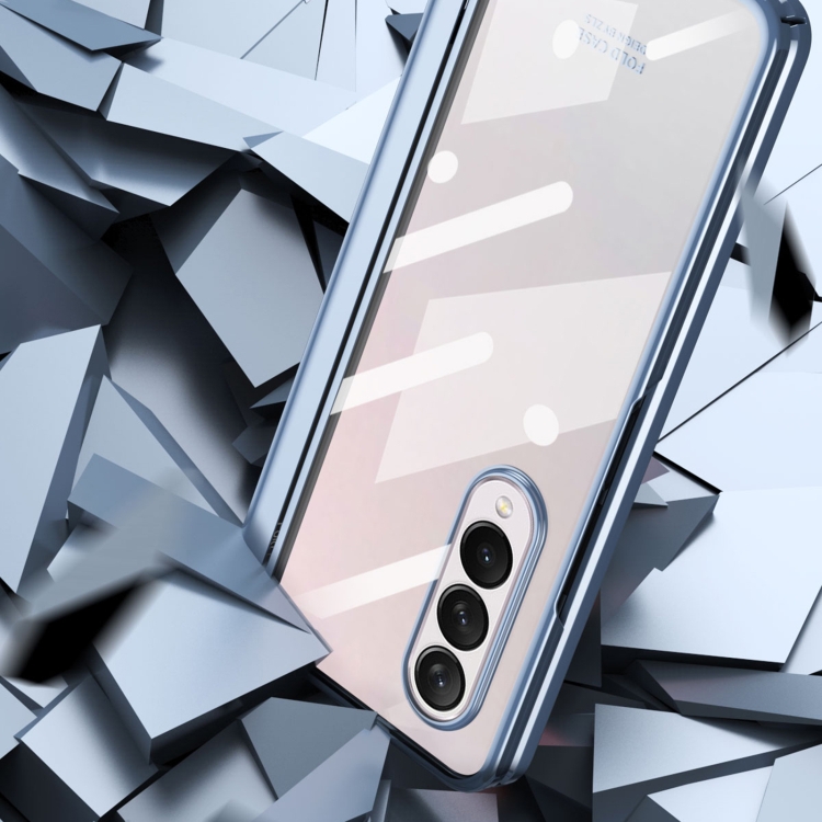 For Samsung Galaxy Z Fold4 Full Body Integrated Electroplating Hinge Phone Case(Rose Gold) For Samsung Galaxy Z Fold4 Full Body Integrated Electroplating Hinge Phone Case(Rose Gold)