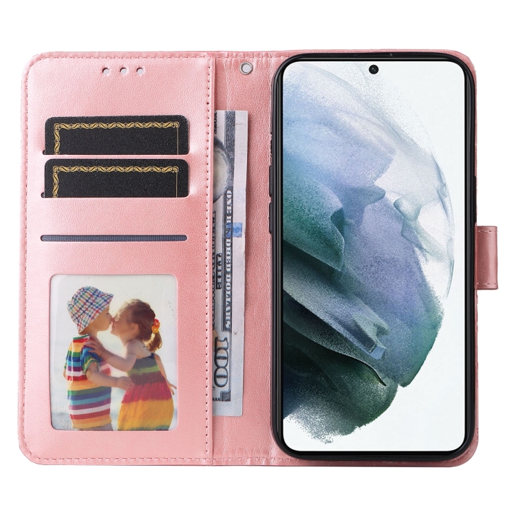 For Samsung Galaxy S21 5G Embossed Sunflower Leather Phone Case(Pink) For Samsung Galaxy S21 5G Embossed Sunflower Leather Phone Case(Pink)