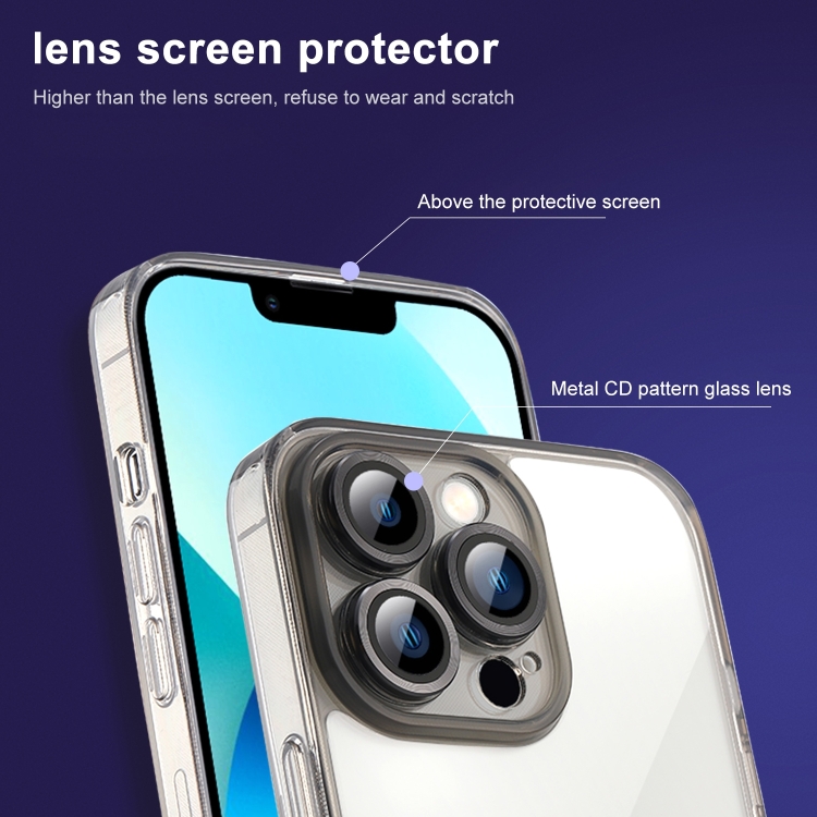 For iPhone 14 Plus CD Lens Protection Glass Phone Case (Colorful) For iPhone 14 Plus CD Lens Protection Glass Phone Case (Colorful)