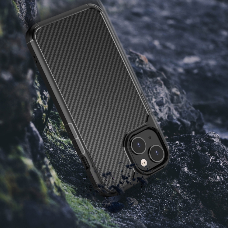 For iPhone 14 Plus Carbon Fiber Texture Case (Black) For iPhone 14 Plus Carbon Fiber Texture Case (Black)