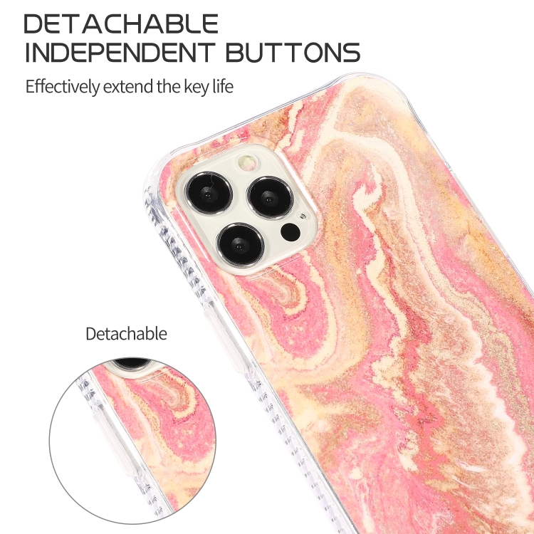 For iPhone 14 Plus Sands Marble Double-sided IMD Pattern Phone Case (Purple) For iPhone 14 Plus Sands Marble Double-sided IMD Pattern Phone Case (Purple)