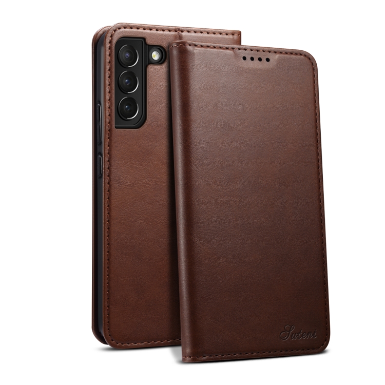 For Samsung Galaxy S22+ Calf Texture Horizontal Flip Leather Phone Case(Brown) For Samsung Galaxy S22+ Calf Texture Horizontal Flip Leather Phone Case(Brown)