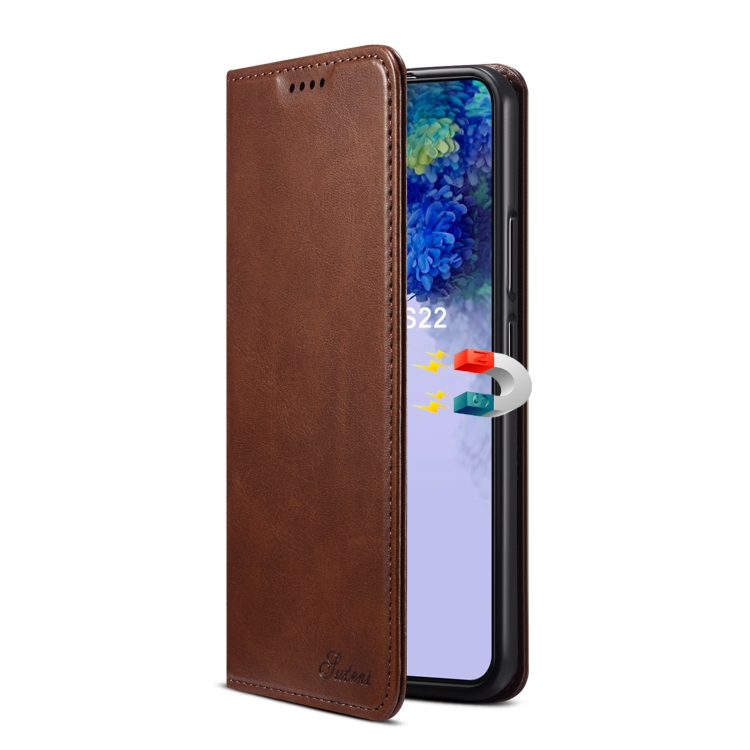 For Samsung Galaxy S22+ Calf Texture Horizontal Flip Leather Phone Case(Brown) For Samsung Galaxy S22+ Calf Texture Horizontal Flip Leather Phone Case(Brown)