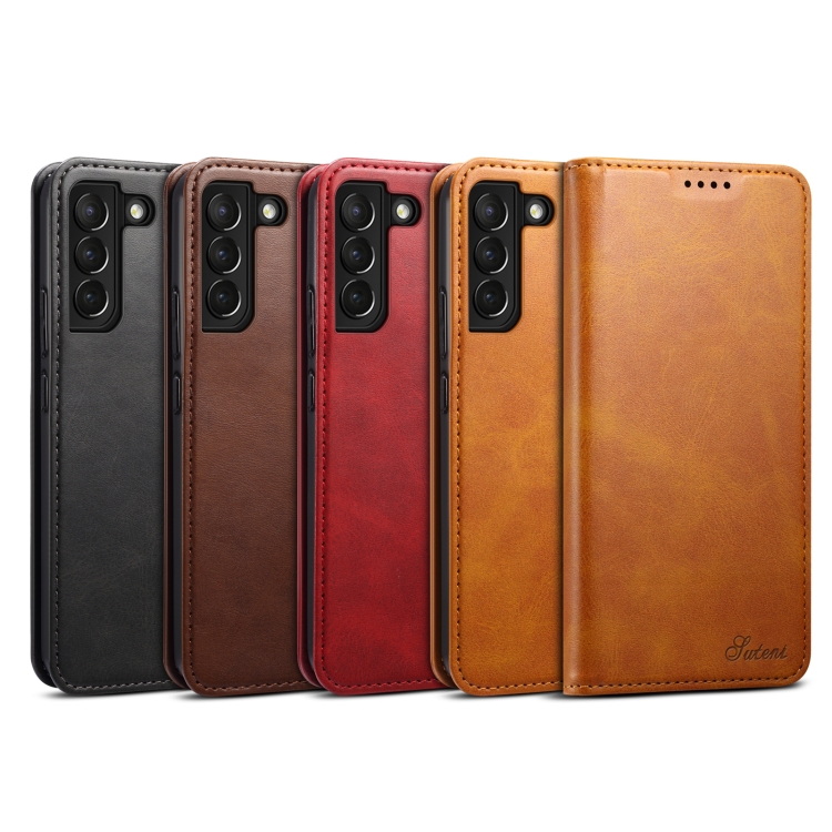 For Samsung Galaxy S22+ Calf Texture Horizontal Flip Leather Phone Case(Brown) For Samsung Galaxy S22+ Calf Texture Horizontal Flip Leather Phone Case(Brown)